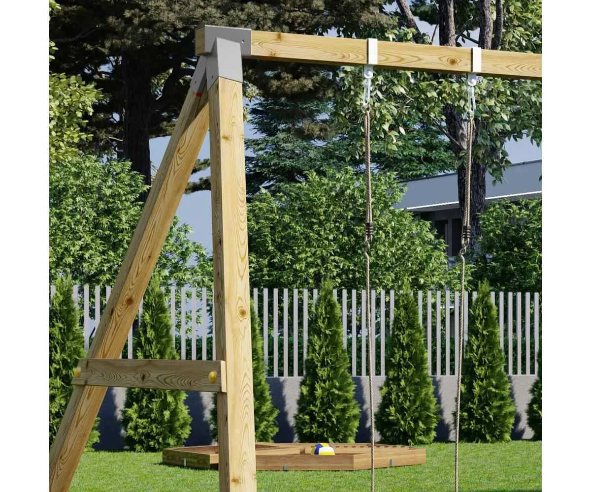 huśtawka na drzewie montaż pasy obejmy