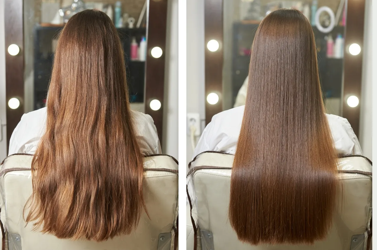 błędy przy prostowaniu włosów