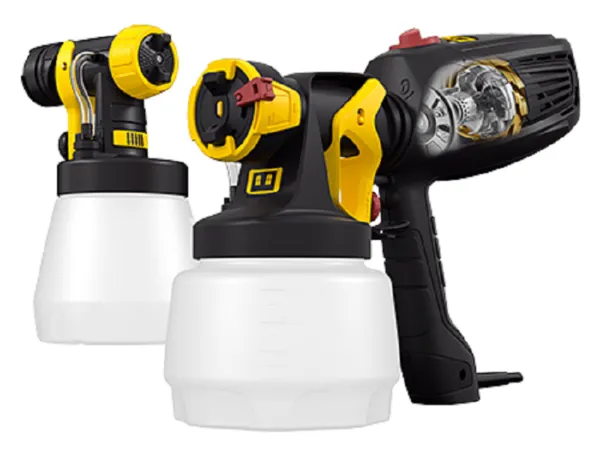 różne typy pistoletów do malowania