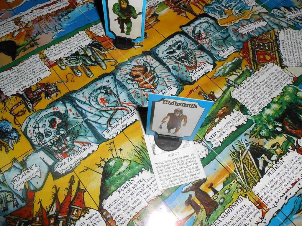 plansza gry planszowej Magiczny Miecz