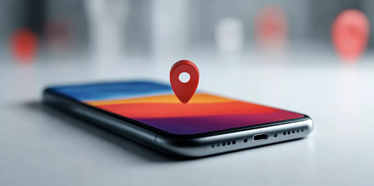 Czerwony pinezka na ekranie iPhone'a symbolizuje lokalizację. Dowiedz się, jak zablokować iPhone'a, aby chronić swoje dane.