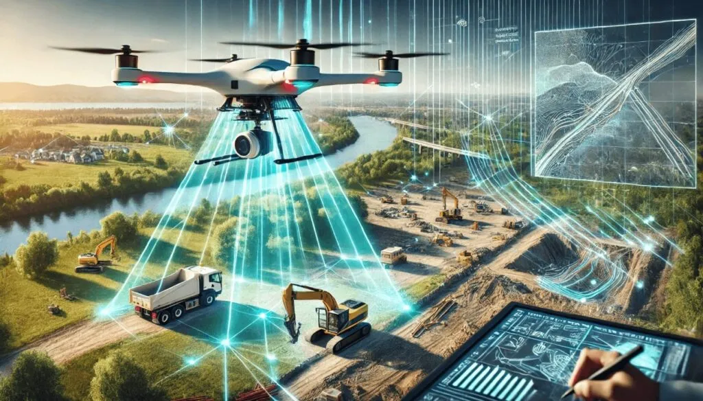 dron geodezyjny skaner 3D