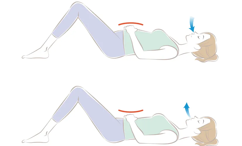 Osoba wykonująca ćwiczenia oddechowe na lęk