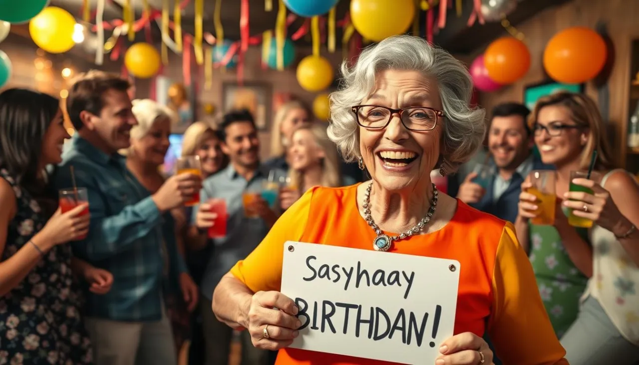 70 geburtstag feier lachende menschen