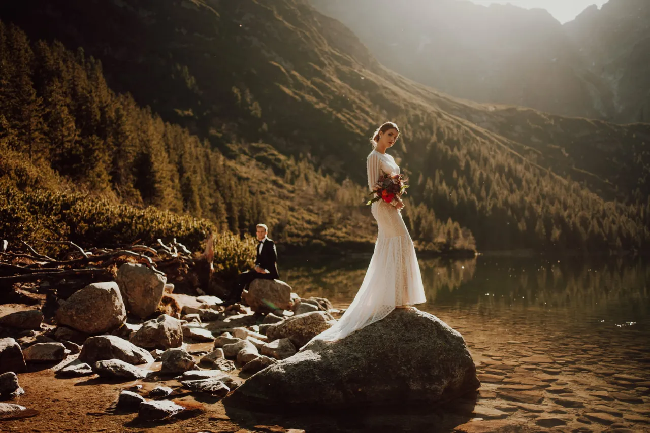 sesja ślubna góry tatry morskie oko
