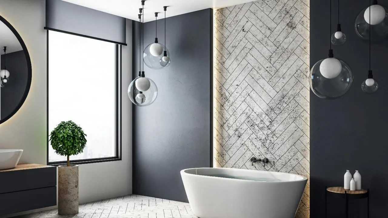 Lampa LED do roślin w łazience