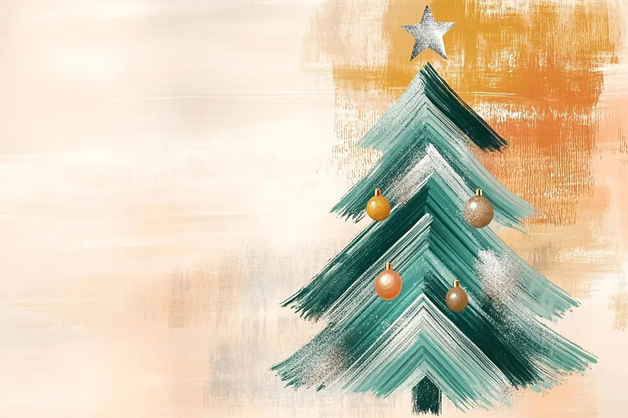 Choinka z cekin&oacute;w wzory ombre pasy