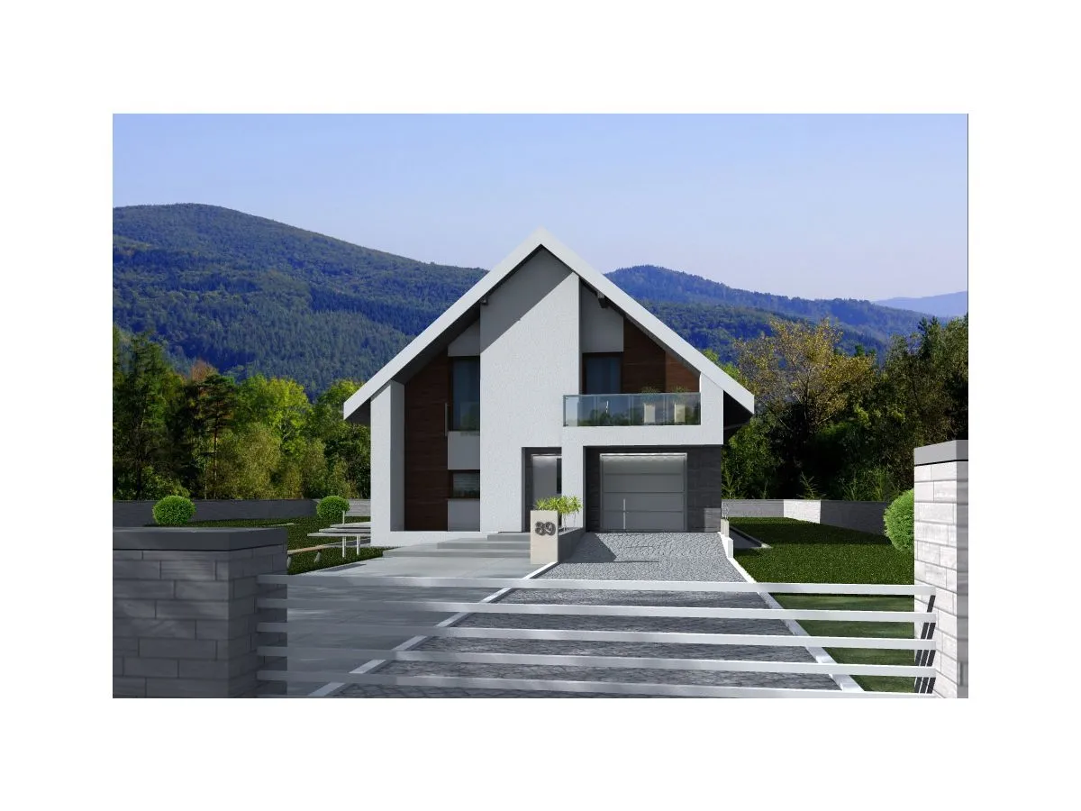 Projekty dom&oacute;w z poddaszem użytkowym na wąską działkę