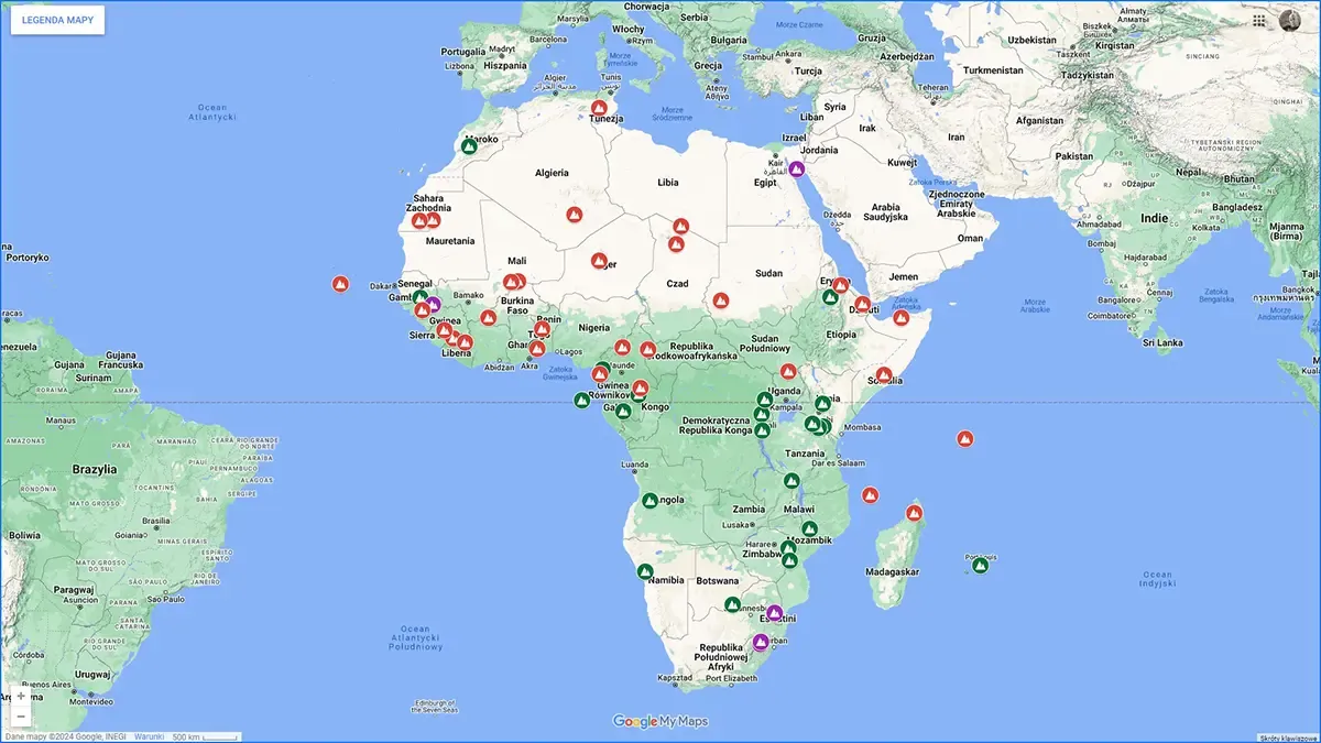Porady dla bezpiecznego podr&oacute;żowania Afryka