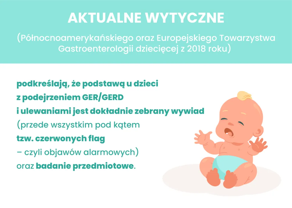 niemowlę z objawami refluksu