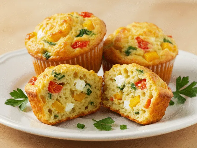 babeczki idealnie upieczone, złociste muffinki