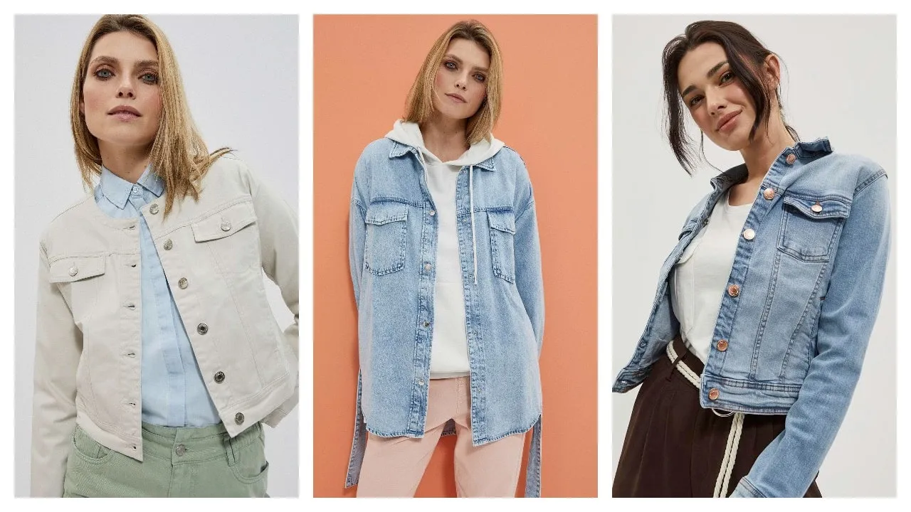 stylizacje z kurtką jeansową na wiosnę lato jesień zimę