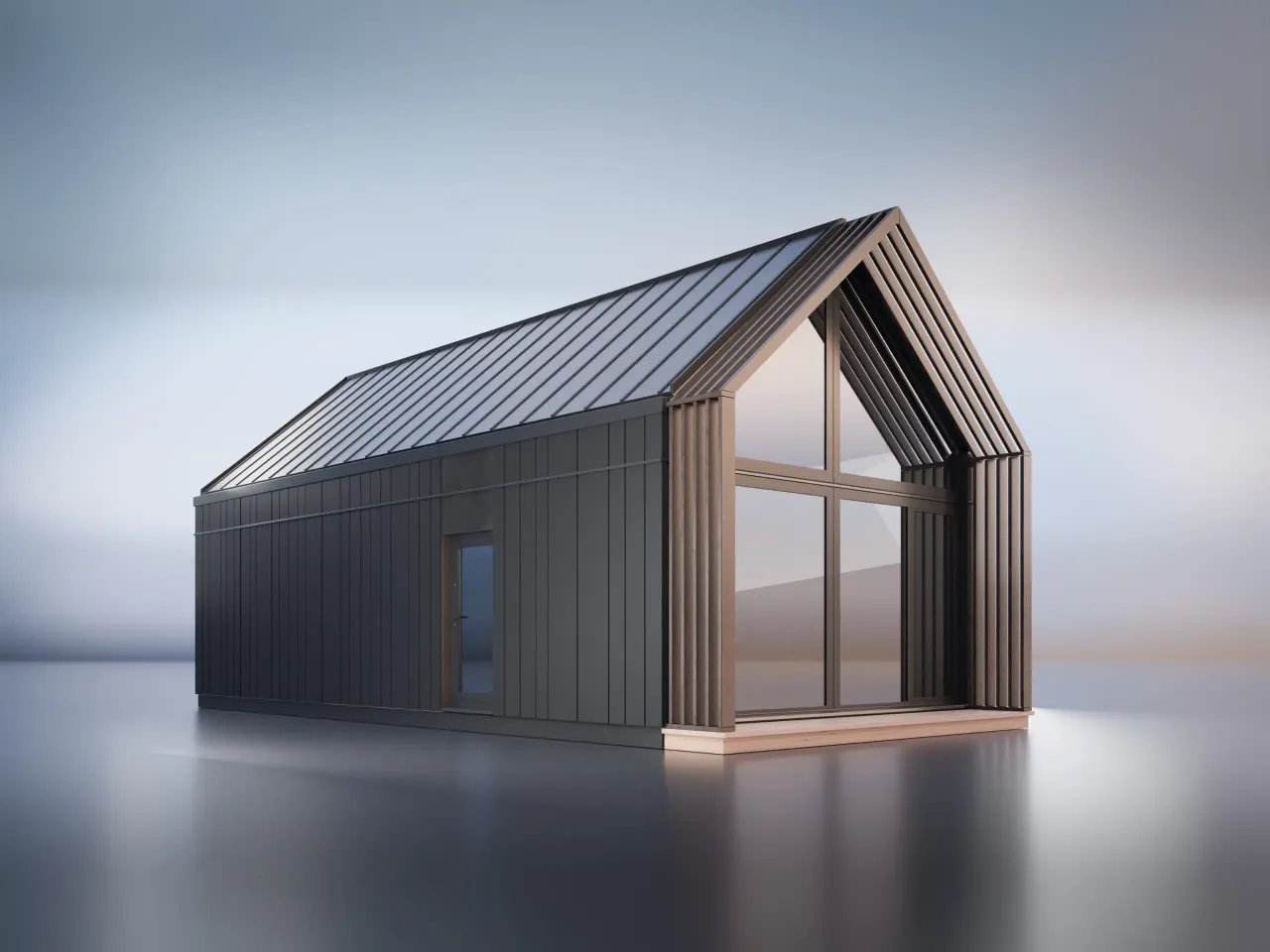 dom modułowy 70m2 przykład