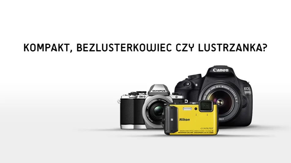porównanie typów aparatów fotograficznych lustrzanka bezlusterkowiec kompakt
