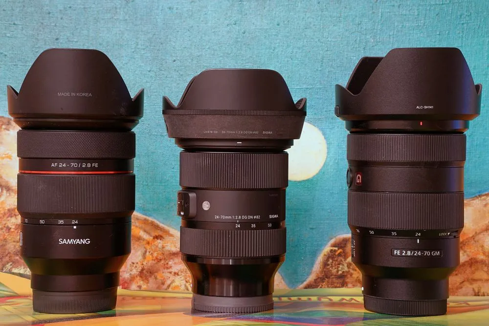 obiektywy sigma tamron samyang sony fe