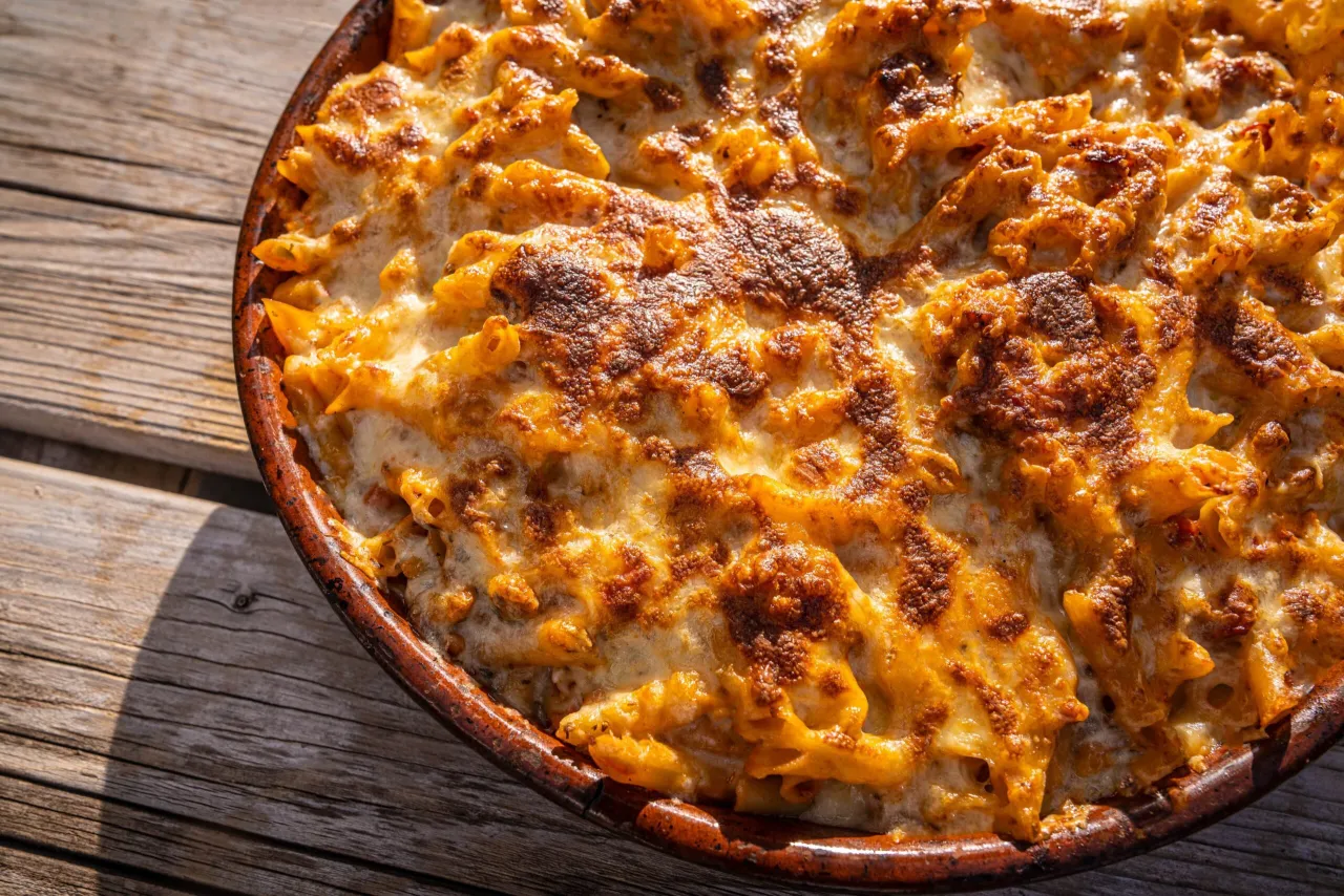 Différentes variantes de gratin de pâtes