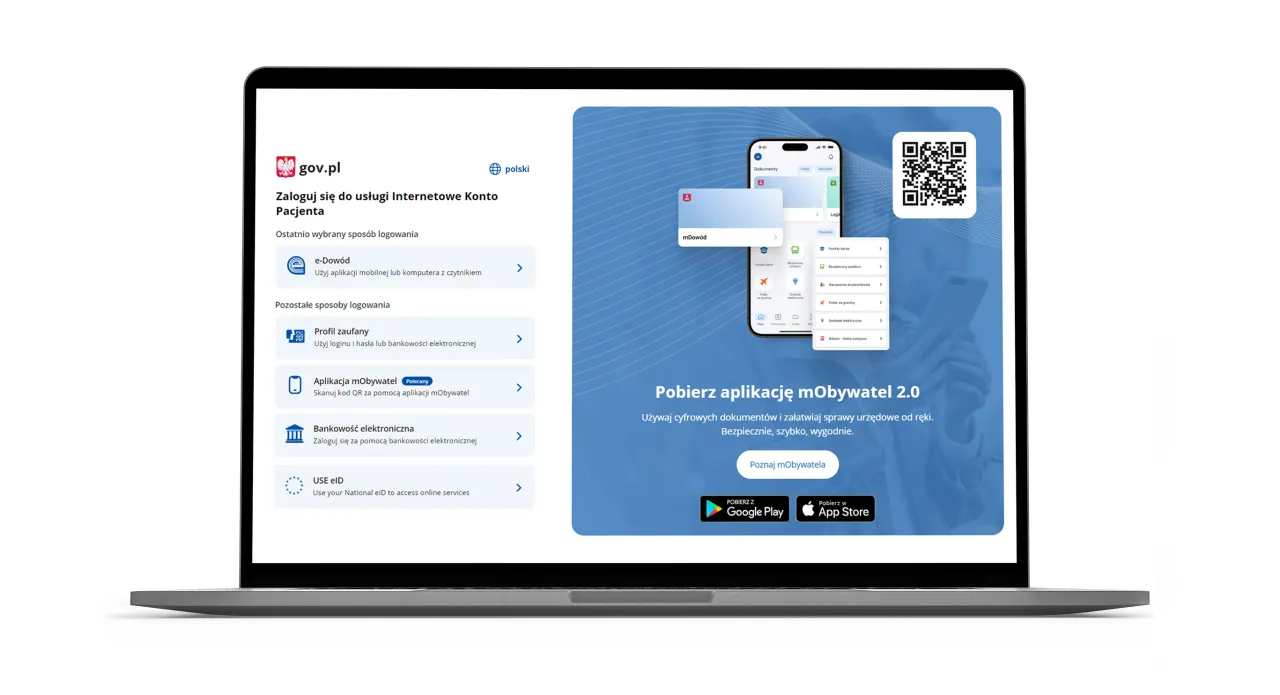 Internetowe Konto Pacjenta strona główna logowanie
