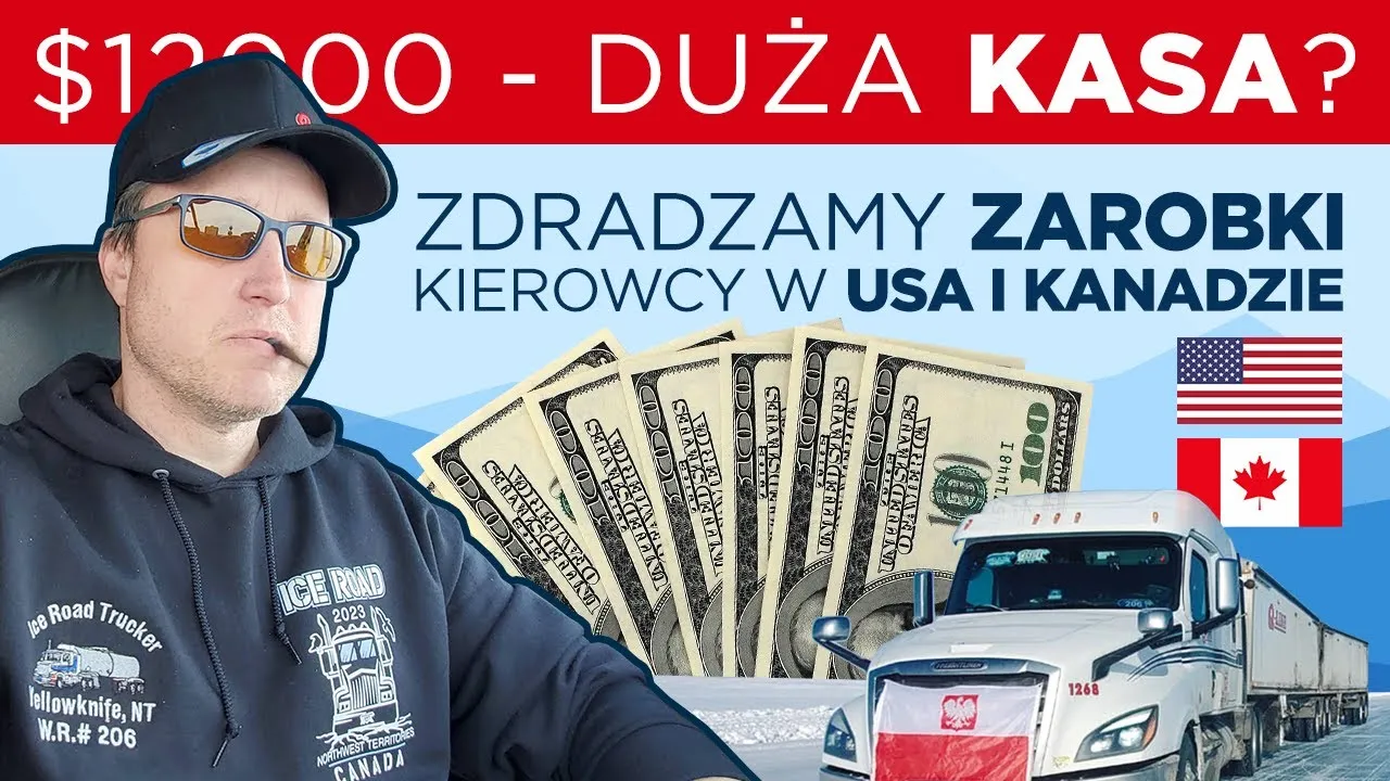 Mapa prowincji Kanady zarobki kierowców ciężarówek