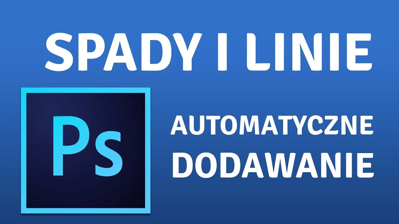 photoshop linie pomocnicze spady