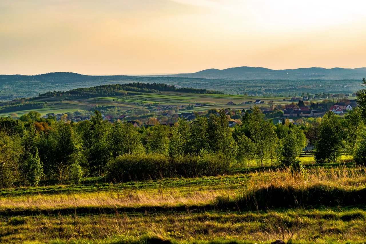 Góry Świętokrzyskie panorama krajobraz