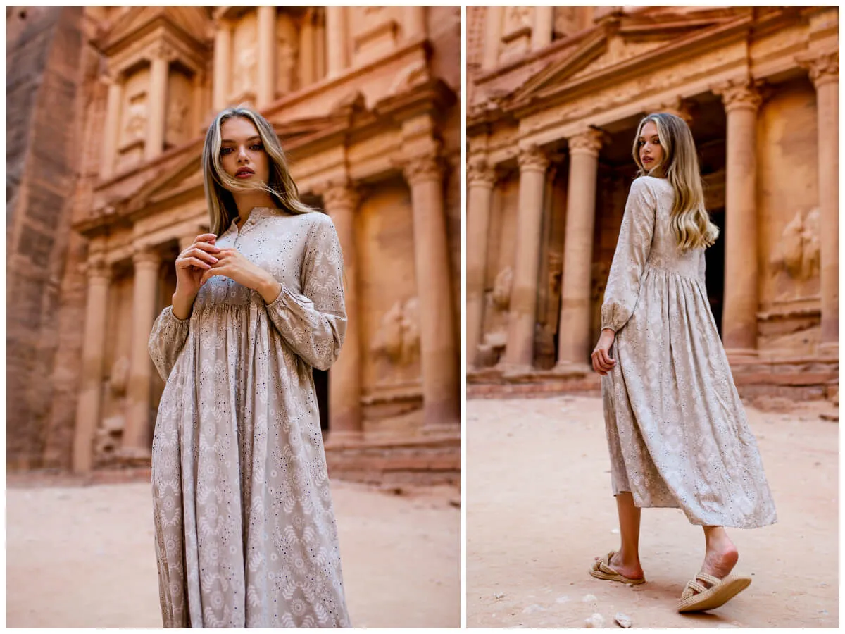 suknia krój empire drapowania