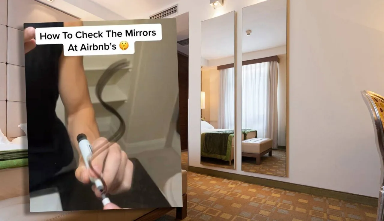 Jak sprawdzić czy lustro jest weneckie? Rysowanie na lustrze markerem to prosty sposób, by to odkryć.