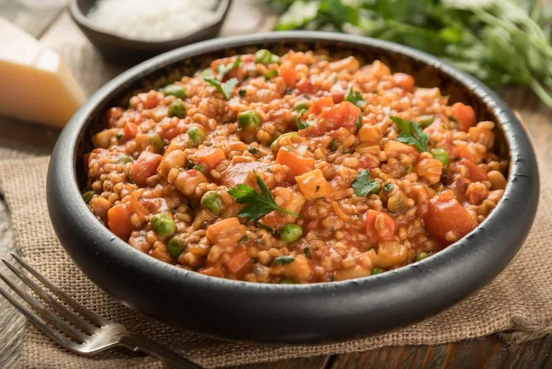 jednogarnkowe kaszotto z warzywami