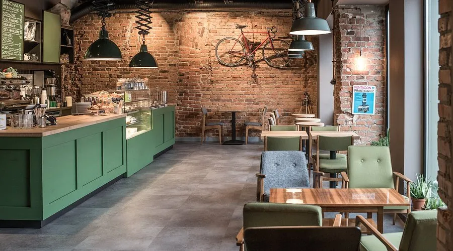 Kawiarnia speciality Racib&oacute;rz wnętrze