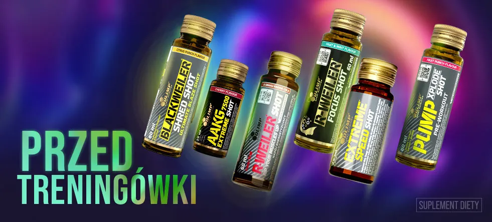 różne składniki przedtreningówki