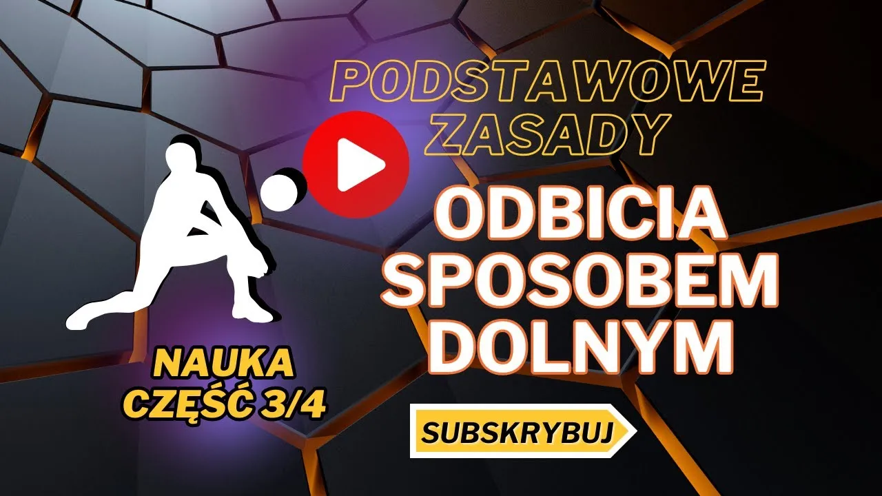 siatkówka chwyty dłoni do odbicia dolnego