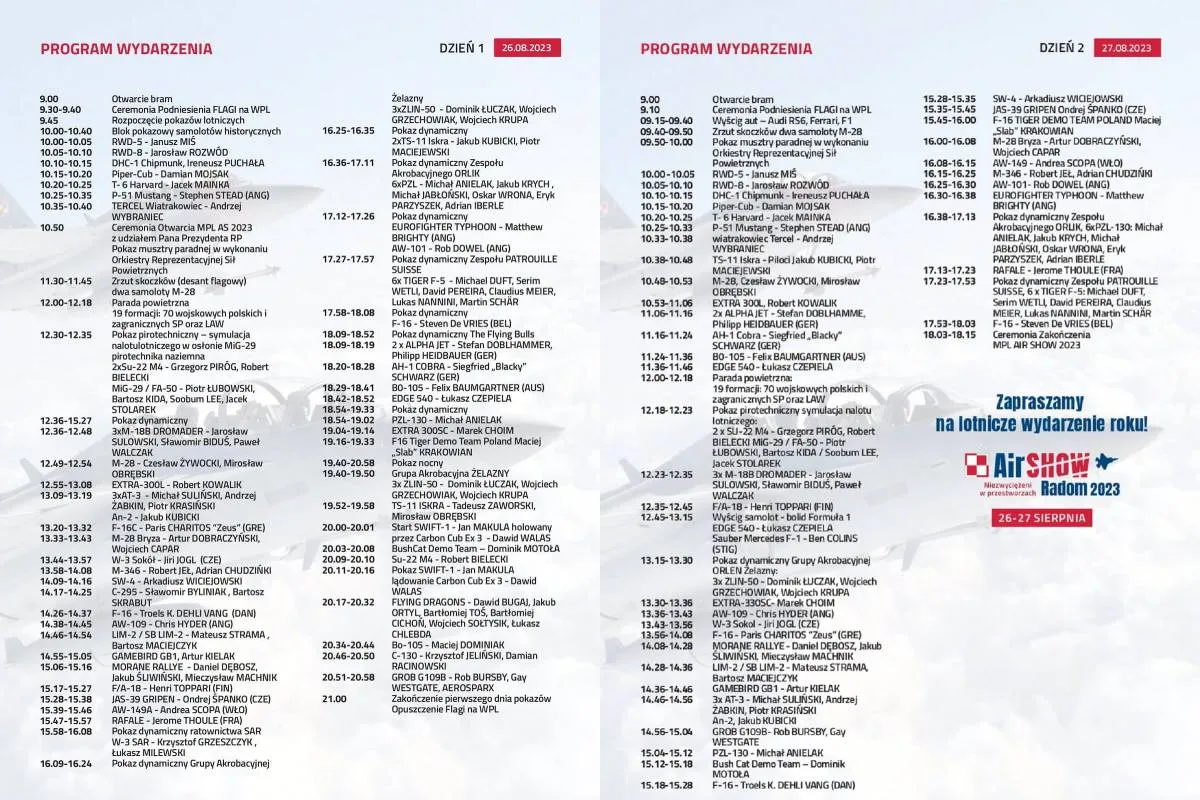 Mapa Radomia komunikacja miejska, Radom Air Show