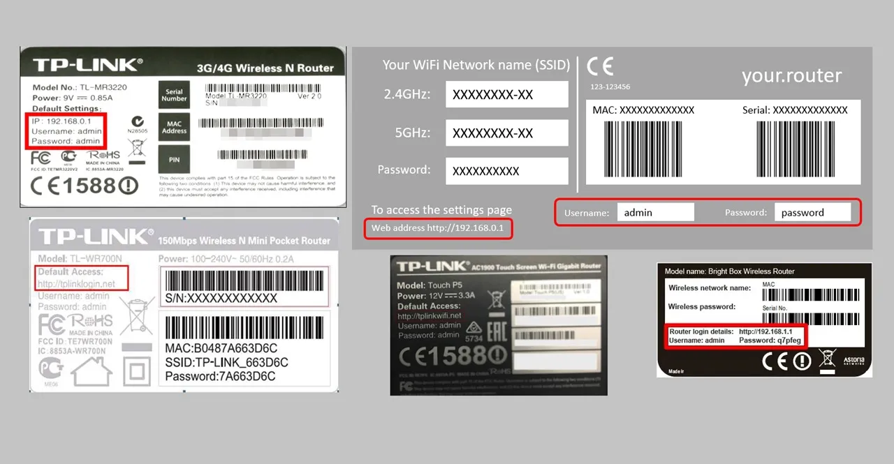 hasło Wi-Fi na routerze naklejka