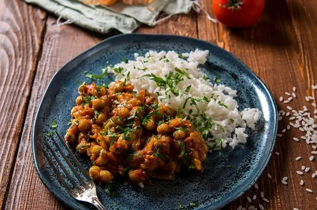 Wegetariańskie obiady z ryżem