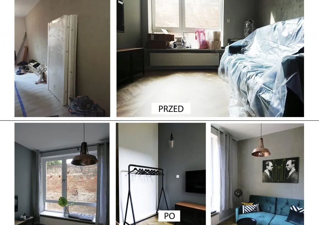 remont mieszkania przed i po, inspiracje remontowe