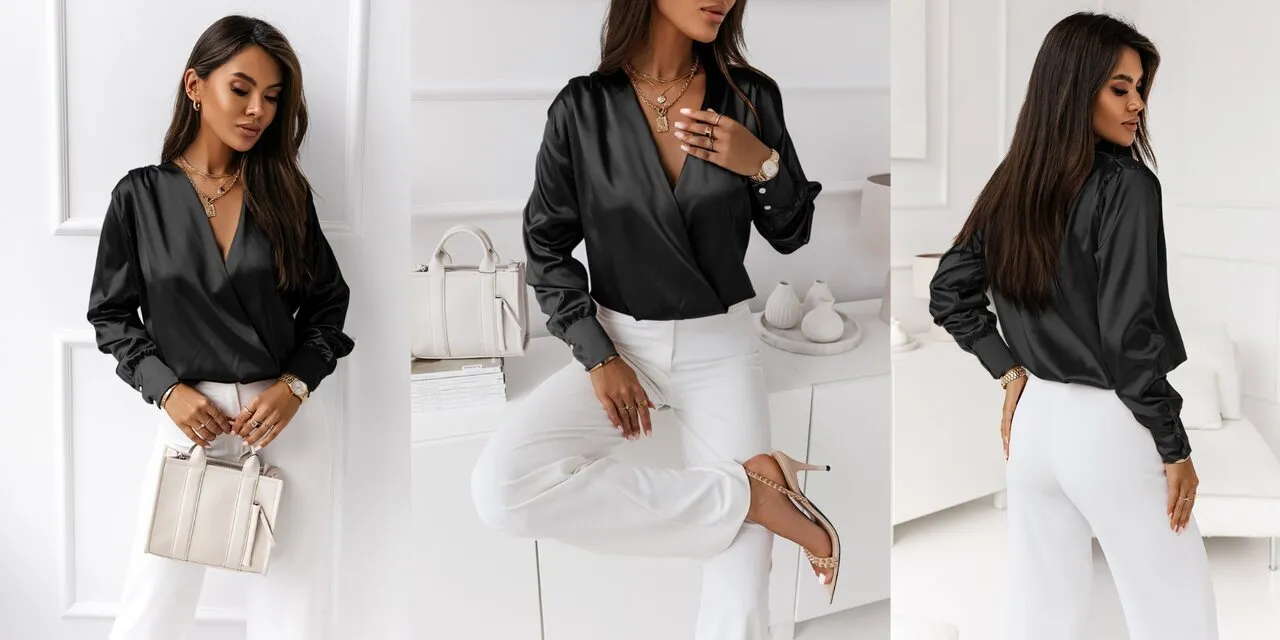 kobieta smart casual na randce w kawiarni