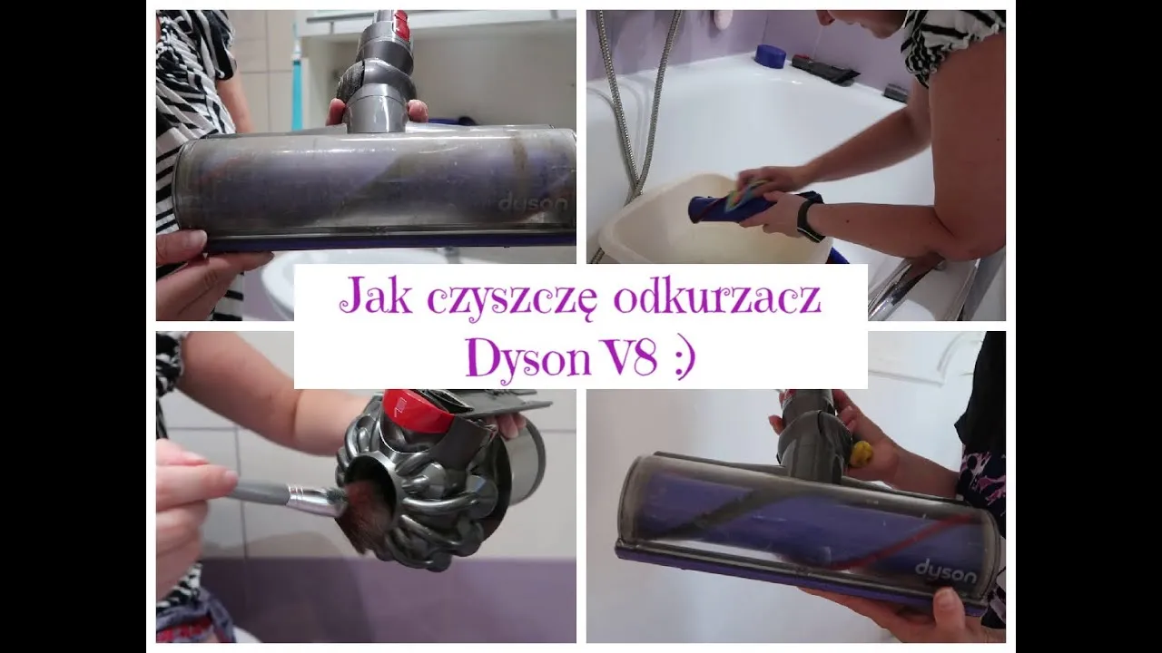 Dyson V8 czyszczenie elektroszczotki wałek