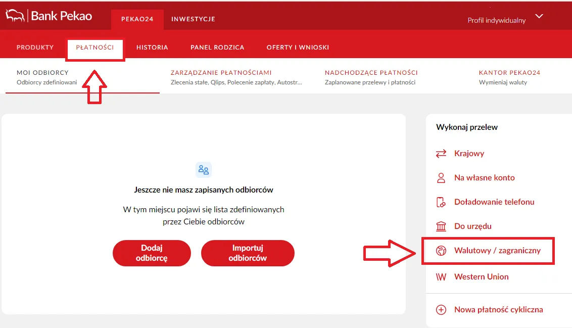 Anulowanie przelewu bankowego Pekao