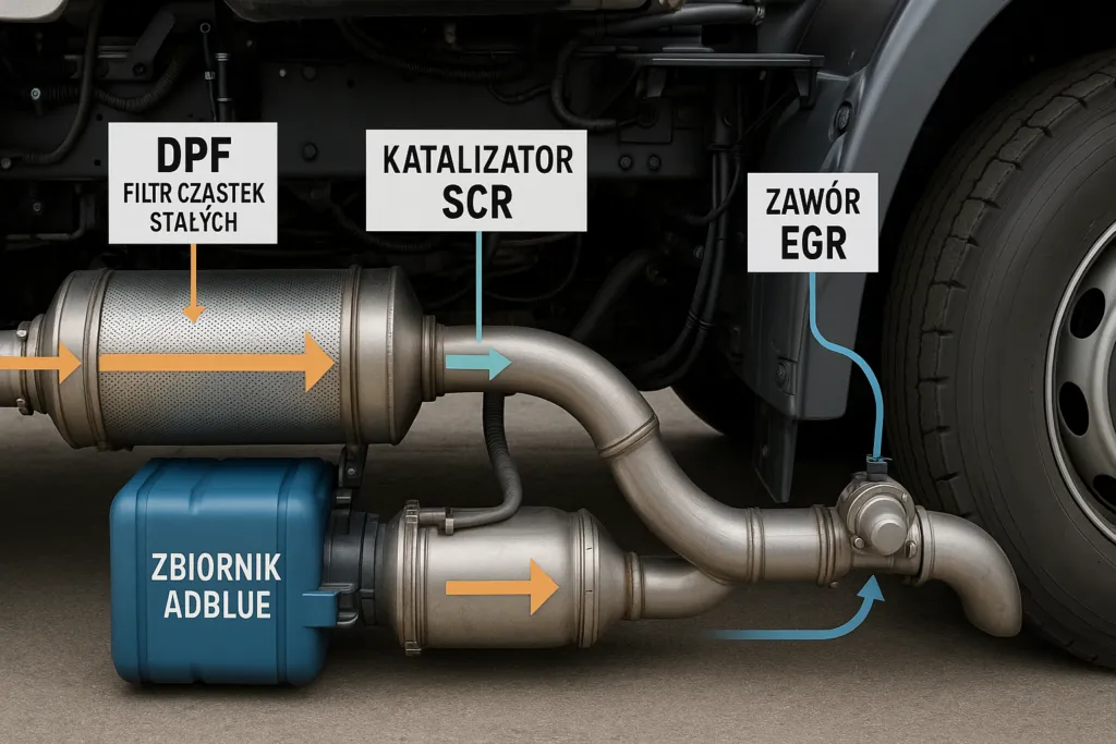 technologie redukcji emisji spalin adblue dpf egr