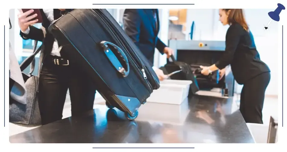 Kontrola bagażu na promie prześwietlarka