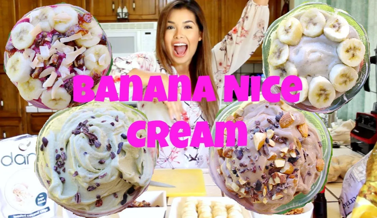 przepisy z mrożonych bananów nice cream smoothie