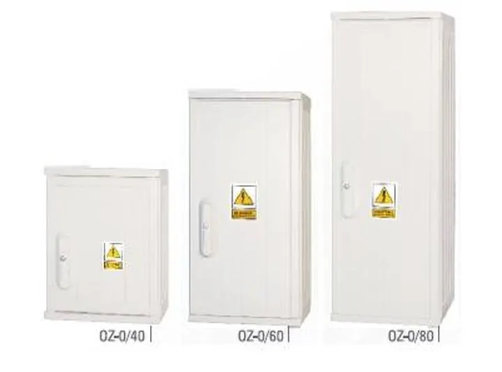 Różne typy skrzynek elektrycznych w domu i na zewnątrz