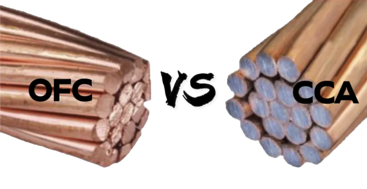 Przekr&oacute;j kabla OFC vs CCA