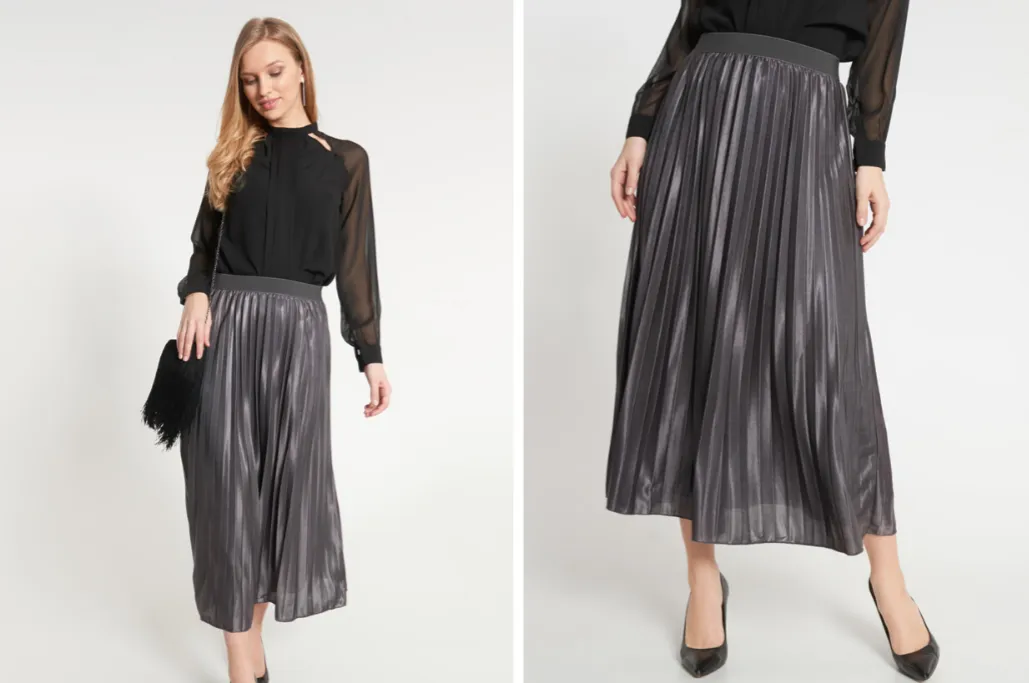 Długie spódnice dla niskich osób stylizacje