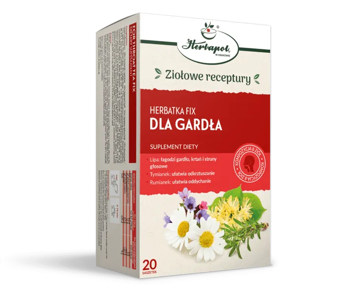 r&oacute;żne zioła na b&oacute;l gardła