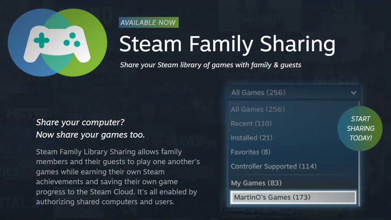 Steam Family Sharing security risks