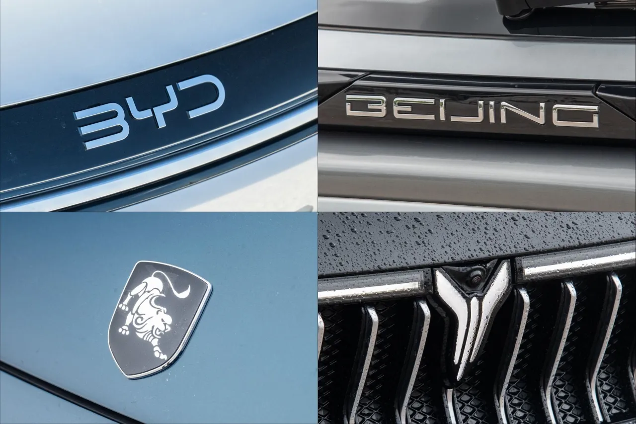 Logo chińskich marek samochodów elektrycznych