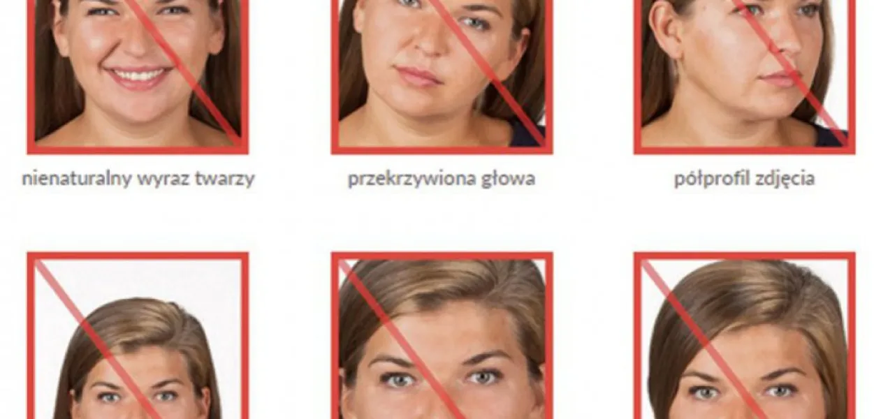 zdjęcie paszportowe z okularami i bez okular&oacute;w