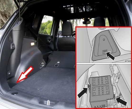 lokalizacja skrzynki bezpiecznik&oacute;w jeep compass kabina