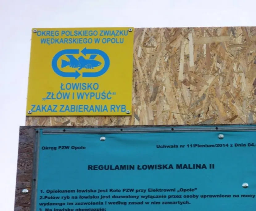ryby łowisko Malinka PZW