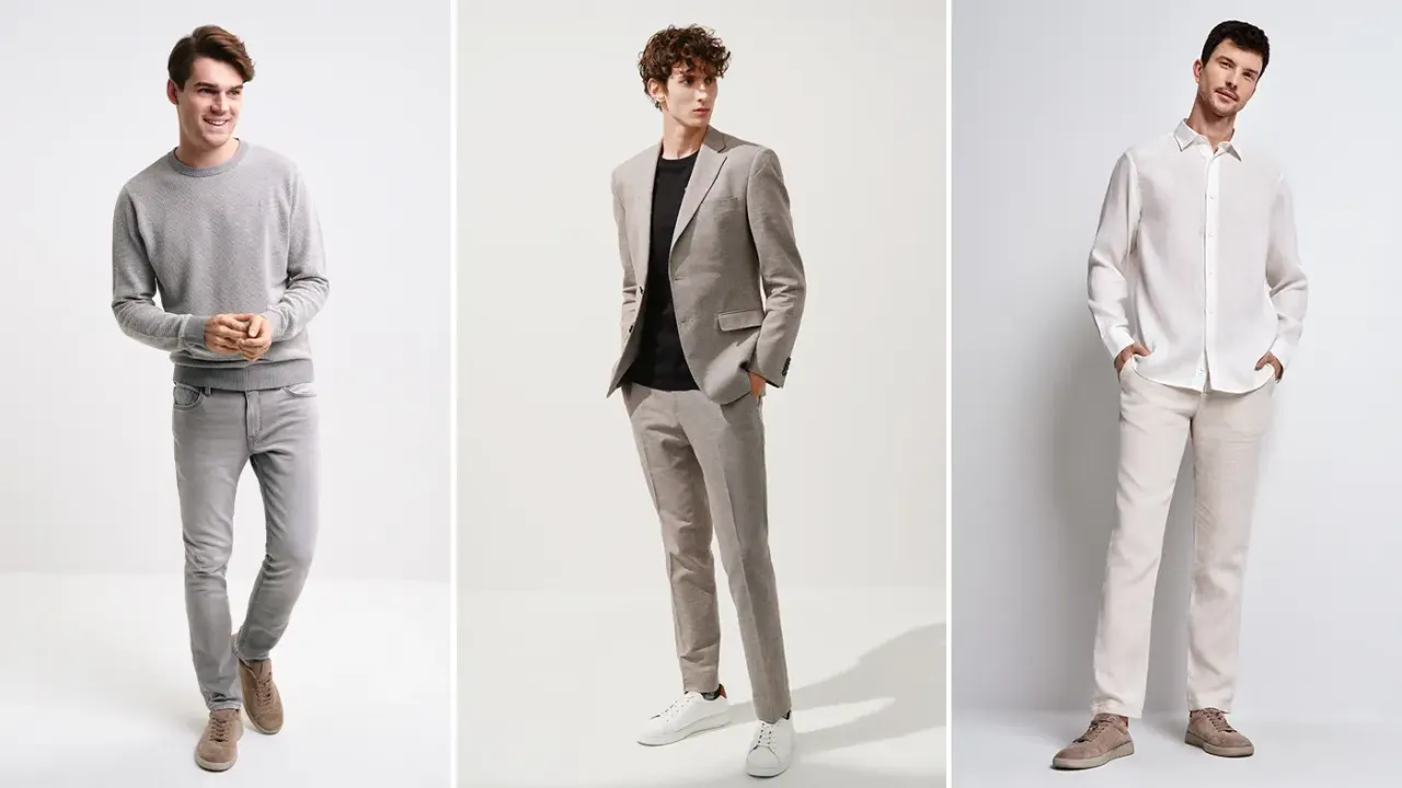 lniane spodnie męskie smart casual stylizacje